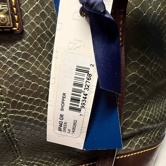 Dooney & Bourke Metallic Python Embossed Leather Collection - Shopper Tote • NWT - Picture 9 of 10
